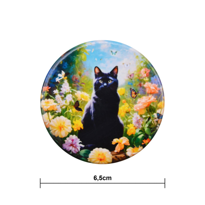 Iman ceramica corcho jardin gato negro 5131-14