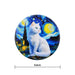 Iman ceramica corcho noche gato blanco 5131-6
