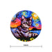 Iman ceramica corcho pintura gato echado 5131-5