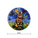 Iman ceramica corcho pintura gato romano 5131-1