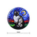 Iman ceramica corcho pintura gato siames 5131-4