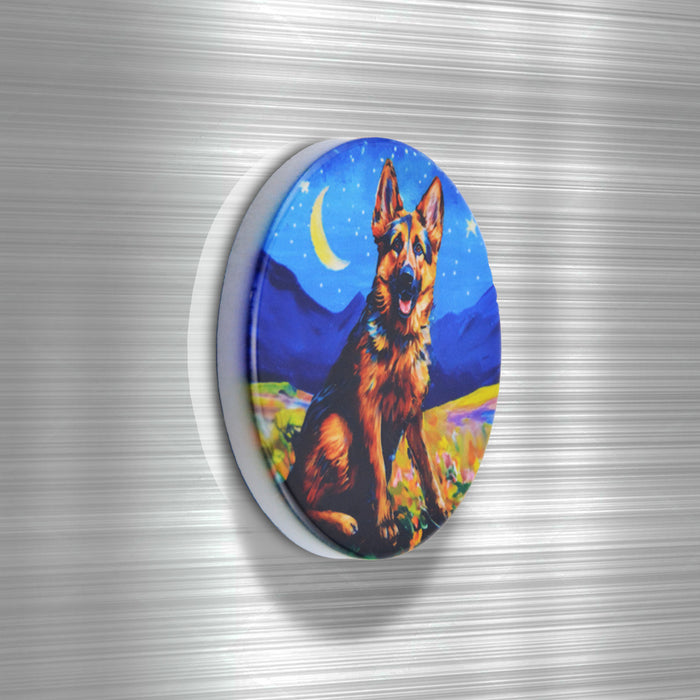 Iman ceramica corcho pintura perro pastor aleman 5130-13