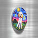 Iman ceramica corcho pintura perro poodle 5130-7