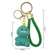 Llavero dinosaurio verde plastico metal 4041-3