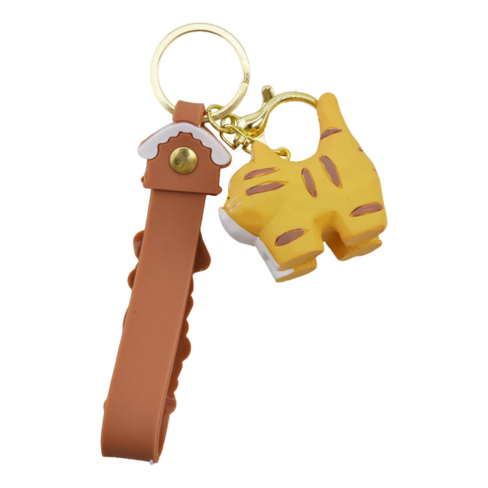 Llavero gato amarillo plastico 4037-3