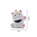 Llavero gato blanco gordo plastico metal 4202-1