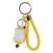 Llavero gato calico gordo plastico metal 4205-3