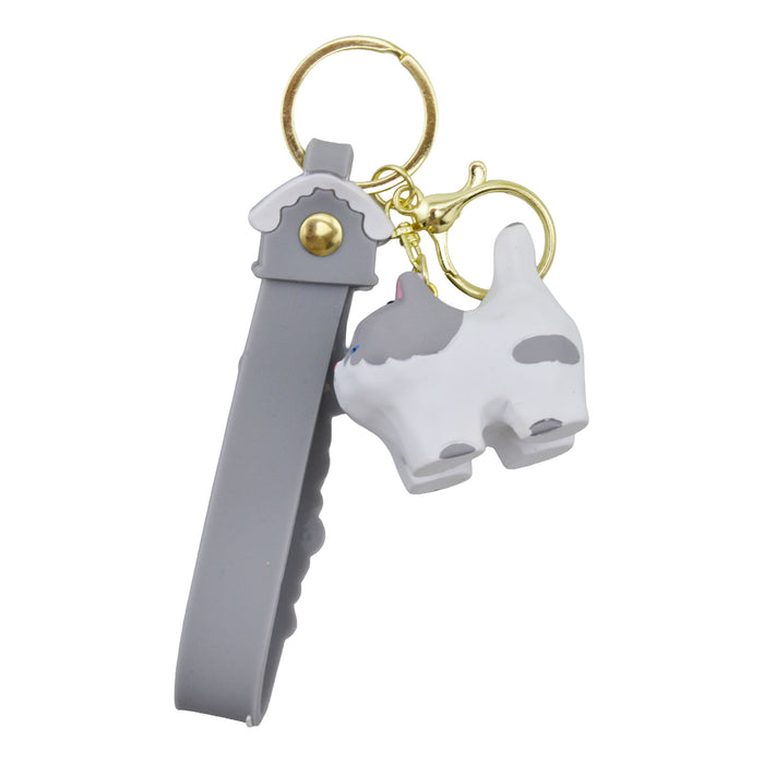 Llavero gato gris plastico 4037-4
