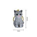 Llavero gato gris plastico metal 4201-3