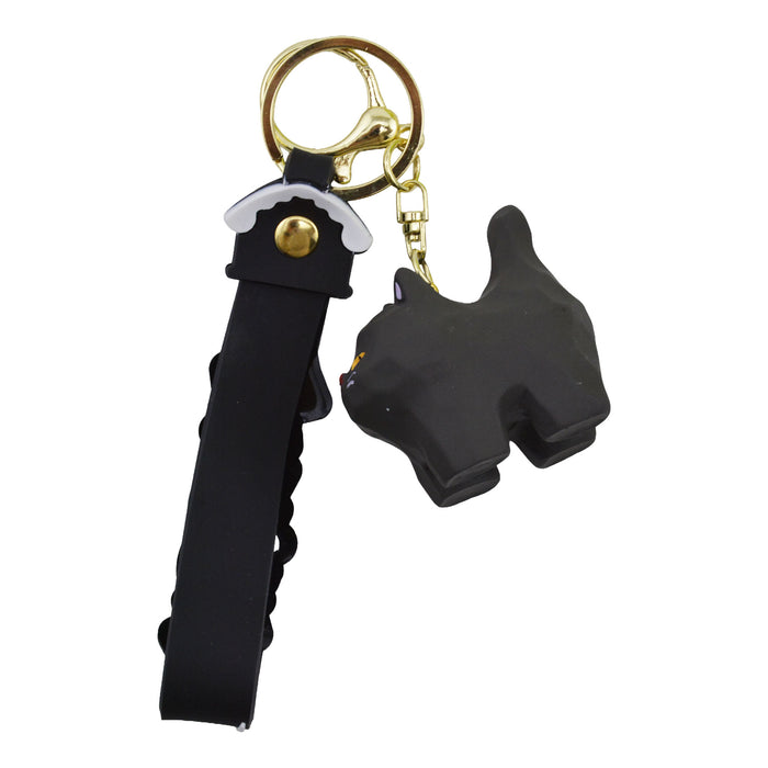 Llavero gato negro plastico 4037-1