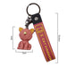 Llavero gato rosado plastico metal 4040-3