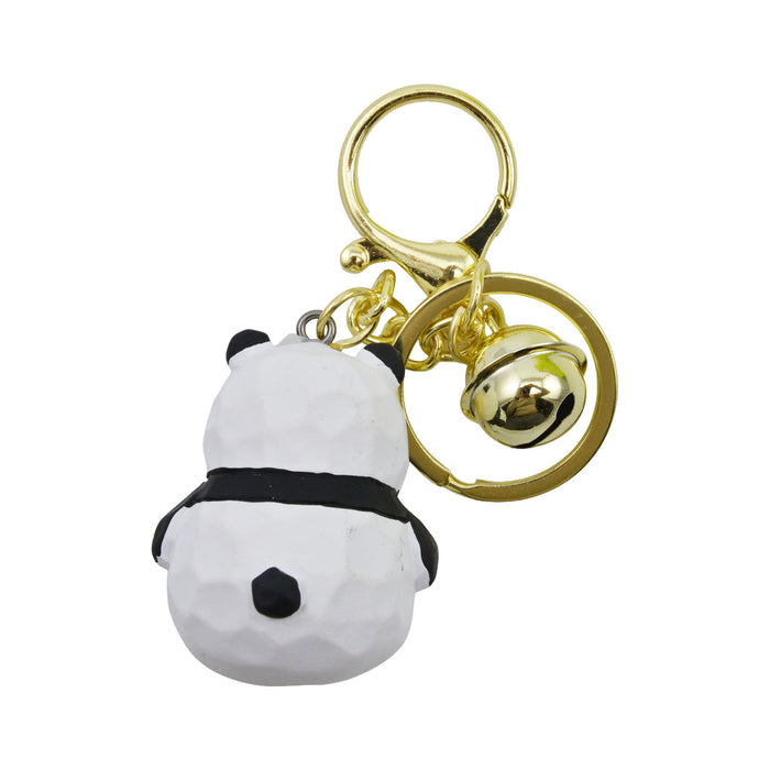 Llavero oso panda gordo plastico metal 4043-2