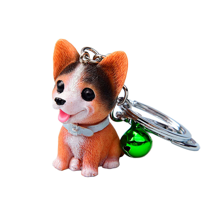 Llavero perro corgi resina 3948-6