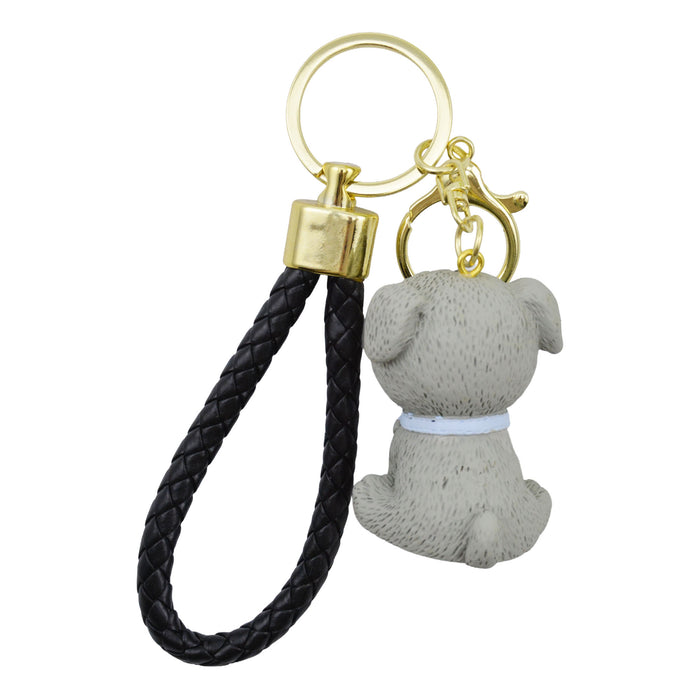 Llavero perro plastico metal perro bulldog frances 4038-3