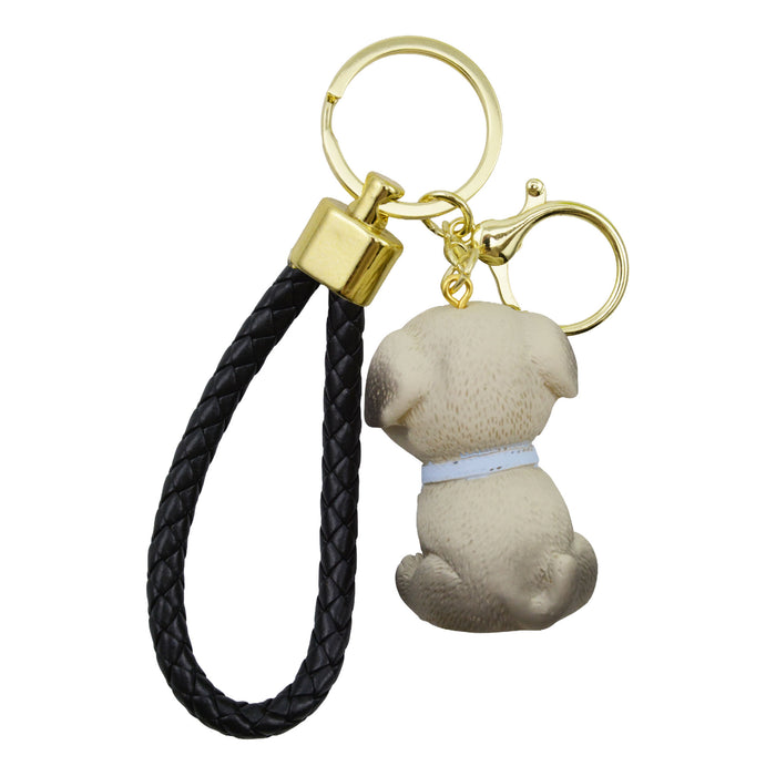Llavero perro plastico metal perro pug 4038-2