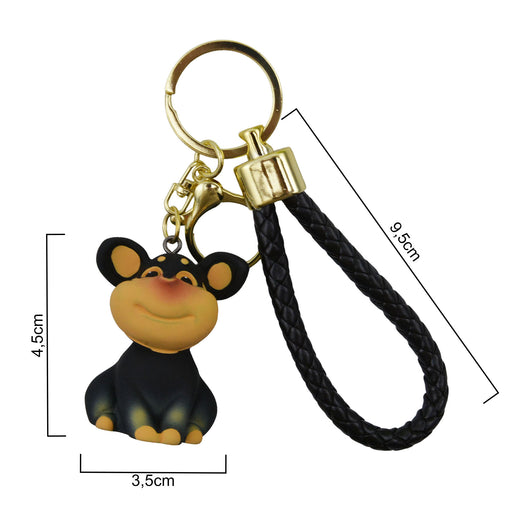 Llavero perro plastico metal perro raton 4038-1