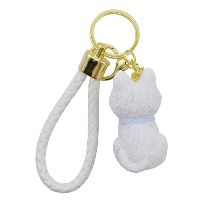 Llavero perro plastico metal perro westy 4039-1