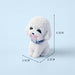 Llavero perro poodle blanco resina 3948-1