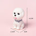 Llavero resina perros cascabel bichon Frise 3948-18