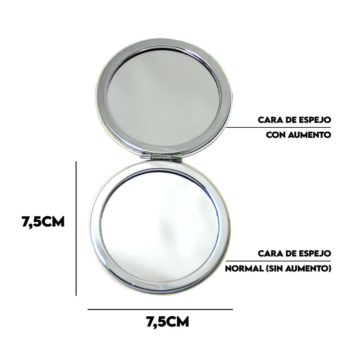 espejos colibri metal vidrio 4072