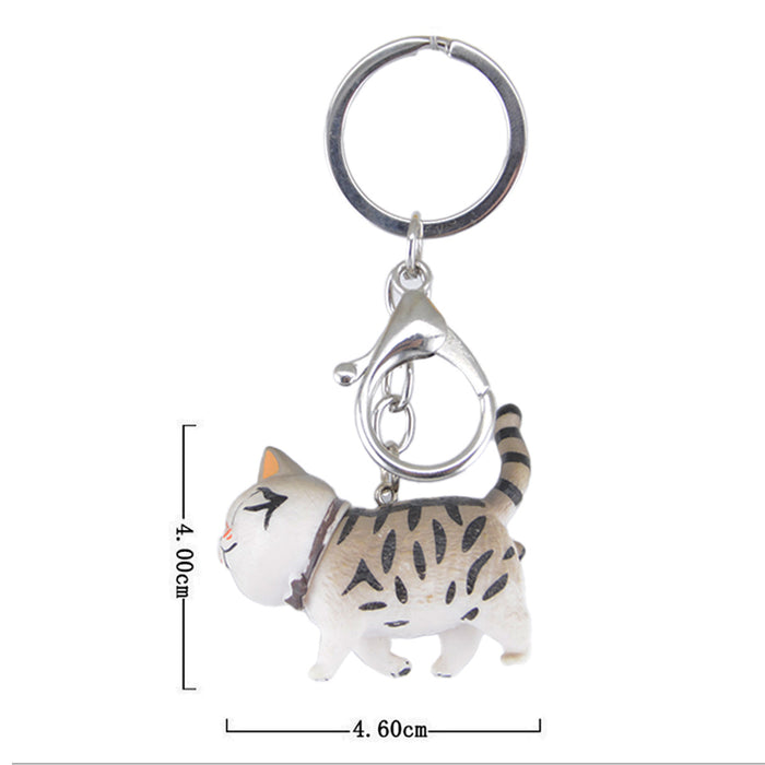 Llavero gato romano plastico metal 4088-2