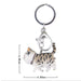 Llavero gato romano plastico metal 4088-2