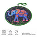 Posaolla colgante ceramica corcho elefante hilo verde 4217-3