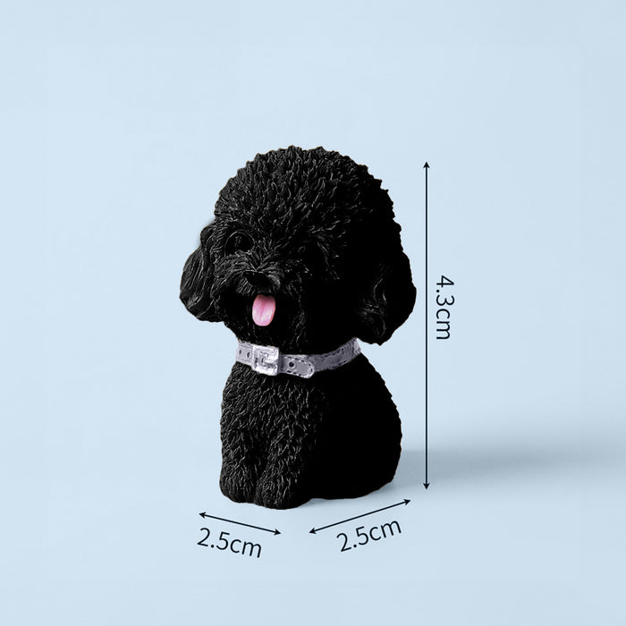 llavero perro cascabel poodle negro 3948-4