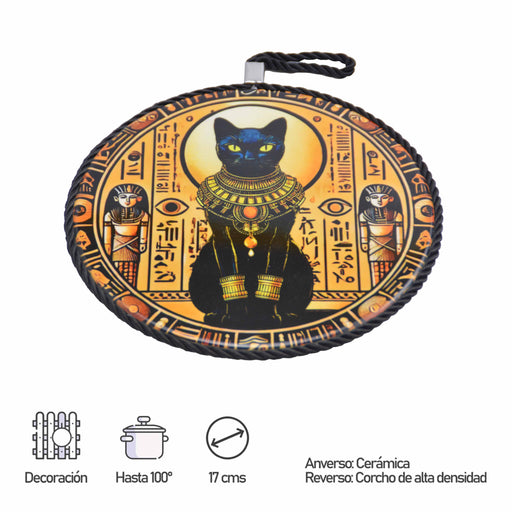 posaolla colgante ceramica corcho gato egipcio 4066-4