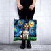 Bolso chico lona cierre van gogh pintura beagel 4084-6