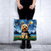 Bolso chico lona cierre van gogh pintura yorkshire 4084-1