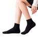 Calcetin algodon corto negro liso 4108-1