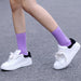 Calcetin colores lisos mujer morado 4104-2