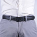 Cinturon sintetico automatico negro detalle hombre 4063-7