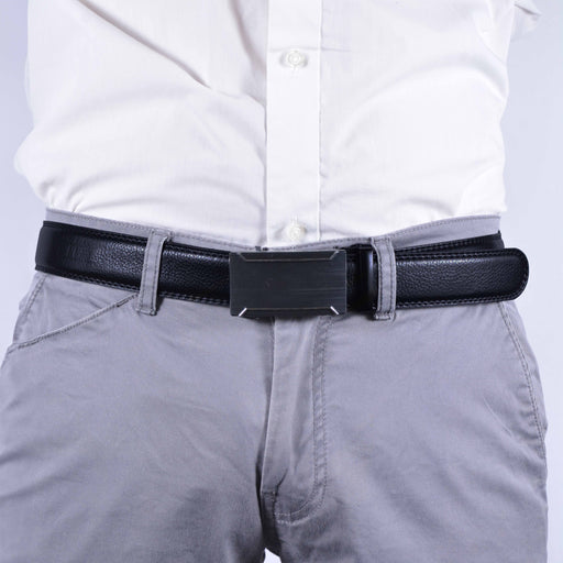 Cinturon sintetico automatico negro hombre 4063-9