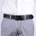 Cinturon sintetico negro hombre 4058