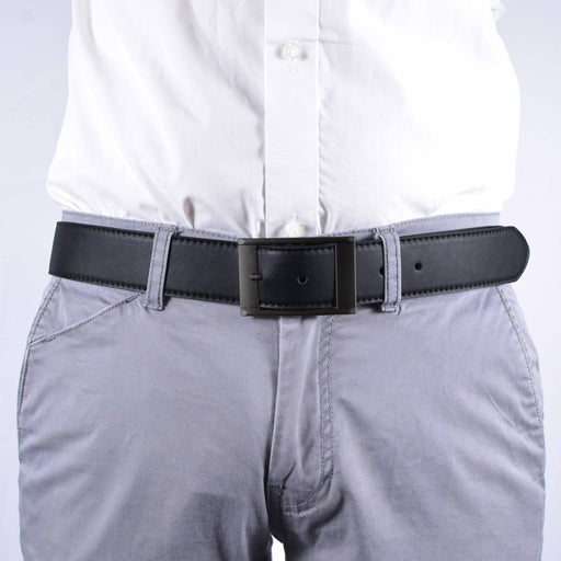 Modelo Cinturon sintetico negro hombre 4059