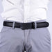 Detalle Cinturon sintetico automatico negro hombre 4063-2