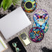 Posavasos ceramica corcho mariposas flores 4219