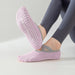 calcetin yoga morado antidesliante invisible elastico 3962-3