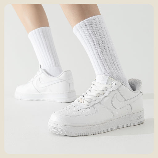 Calcetin algodon largo deportivo blanco 3813-2 hombre