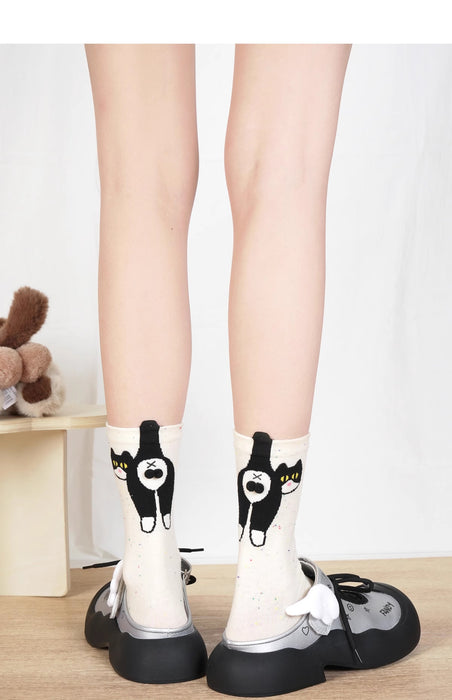 Calcetines Gato Negro con Cola