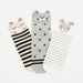 Pack 3 calcetines media pierna animales gatos oso 1852