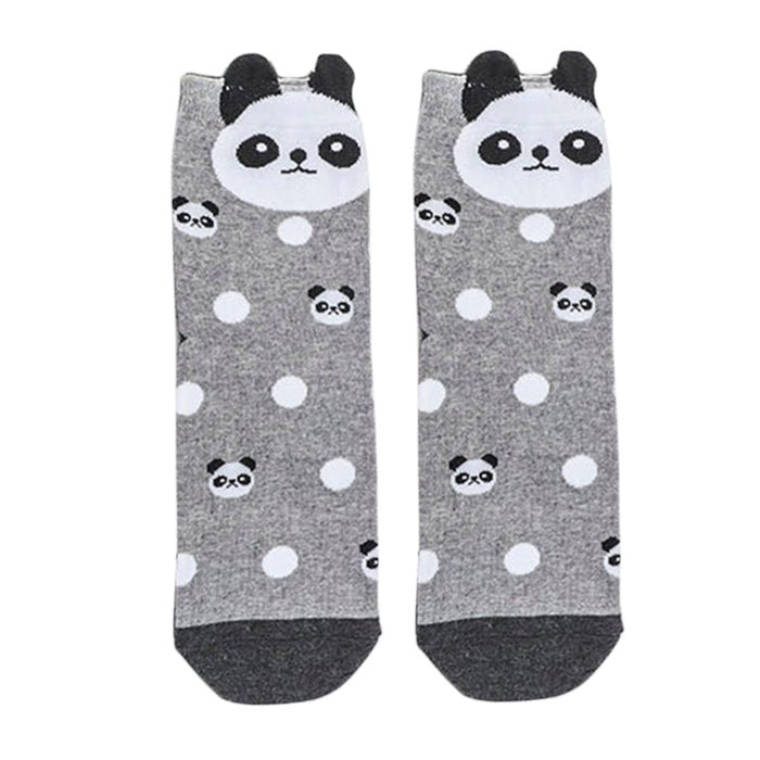 Pack 3 calcetines media pierna animales oso panda 1861