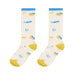 Pack 3 calcetines media pierna figuras amarillo azul 2098