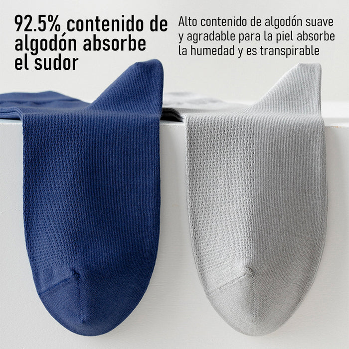 Pack 6 calcetines algodon largo malla delgada 3939