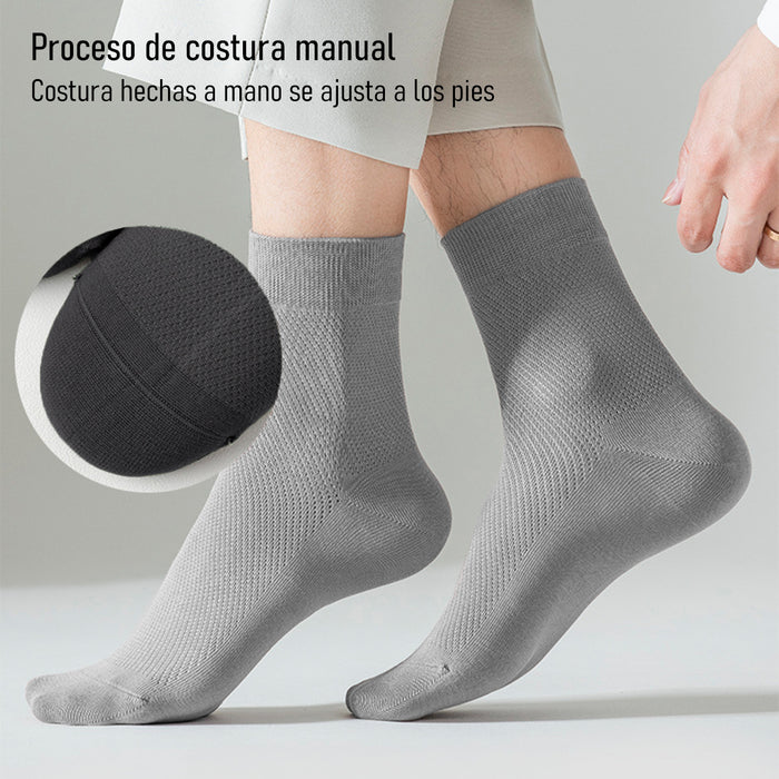 Pack 6 calcetines algodon largo malla delgada 3939