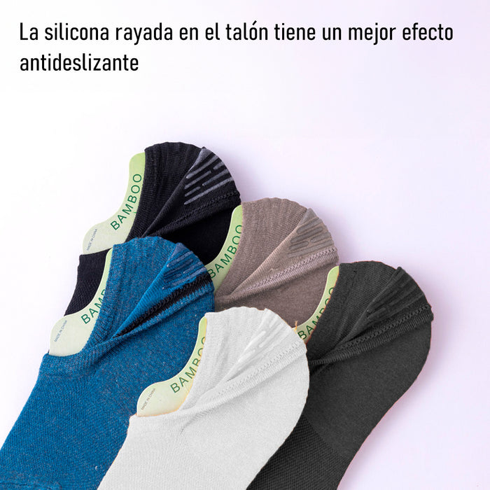Pack 6 calcetines bambu invisible malla delgada 3940