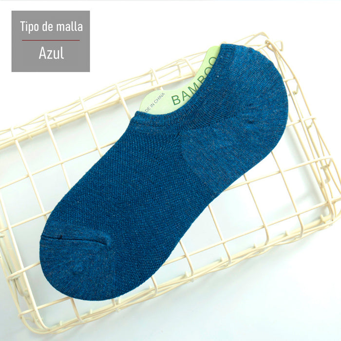 Pack 6 calcetines bambu invisible malla delgada 3940