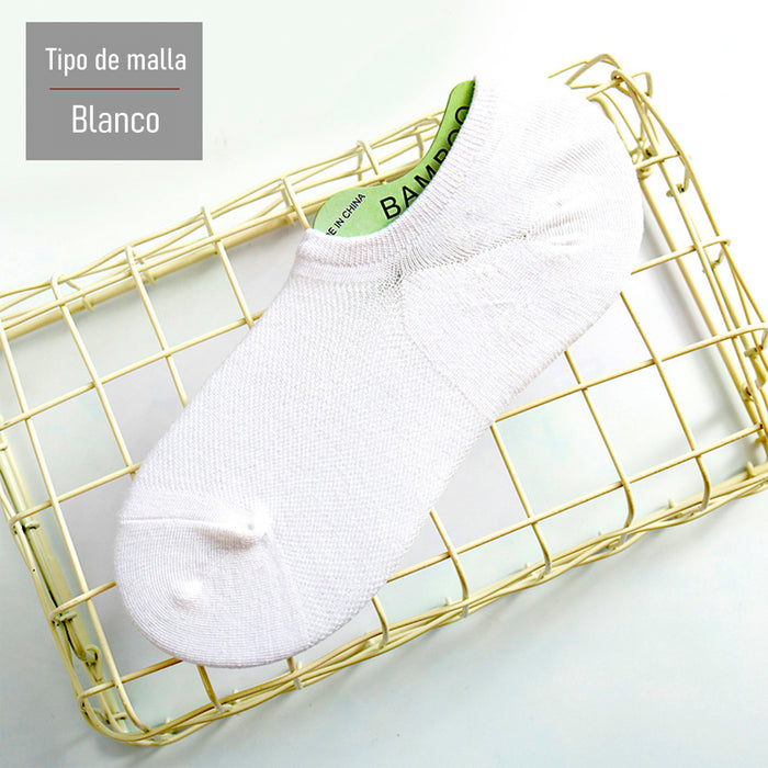 Pack 6 calcetines bambu invisible malla delgada 3940